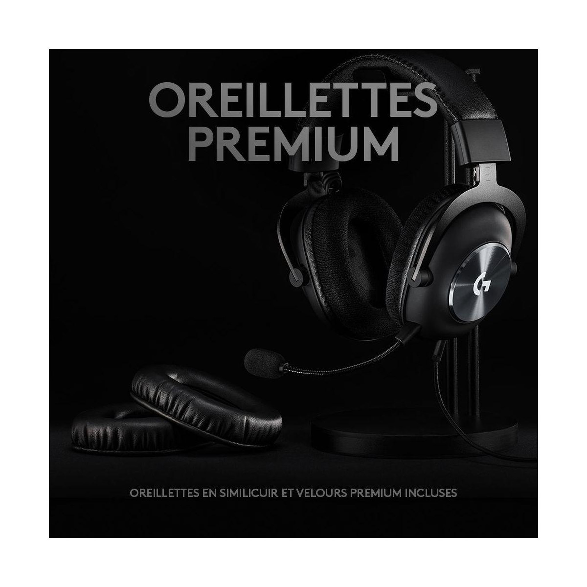 Voir la diapositive 5 : Logitech Casque gamer G PRO X GAMING Casque + Support