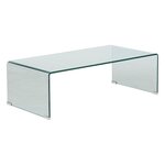 ATMOSPHERA Table basse rectangulaire en verre LENIA - Transparent