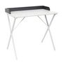 Voir la diapositive 1 : Paris Prix Bureau Design Effet  Terrazzo  80cm Blanc & Gris
