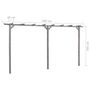 Voir la diapositive 5 : VIDAXL Pergola de jardin Gris 400x40x205 cm Bois de pin impregne