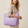 Voir la diapositive 2 : OZABI OZABI Sac de Plage Femme Jute Synthétique – Message Pailleté – Cordage