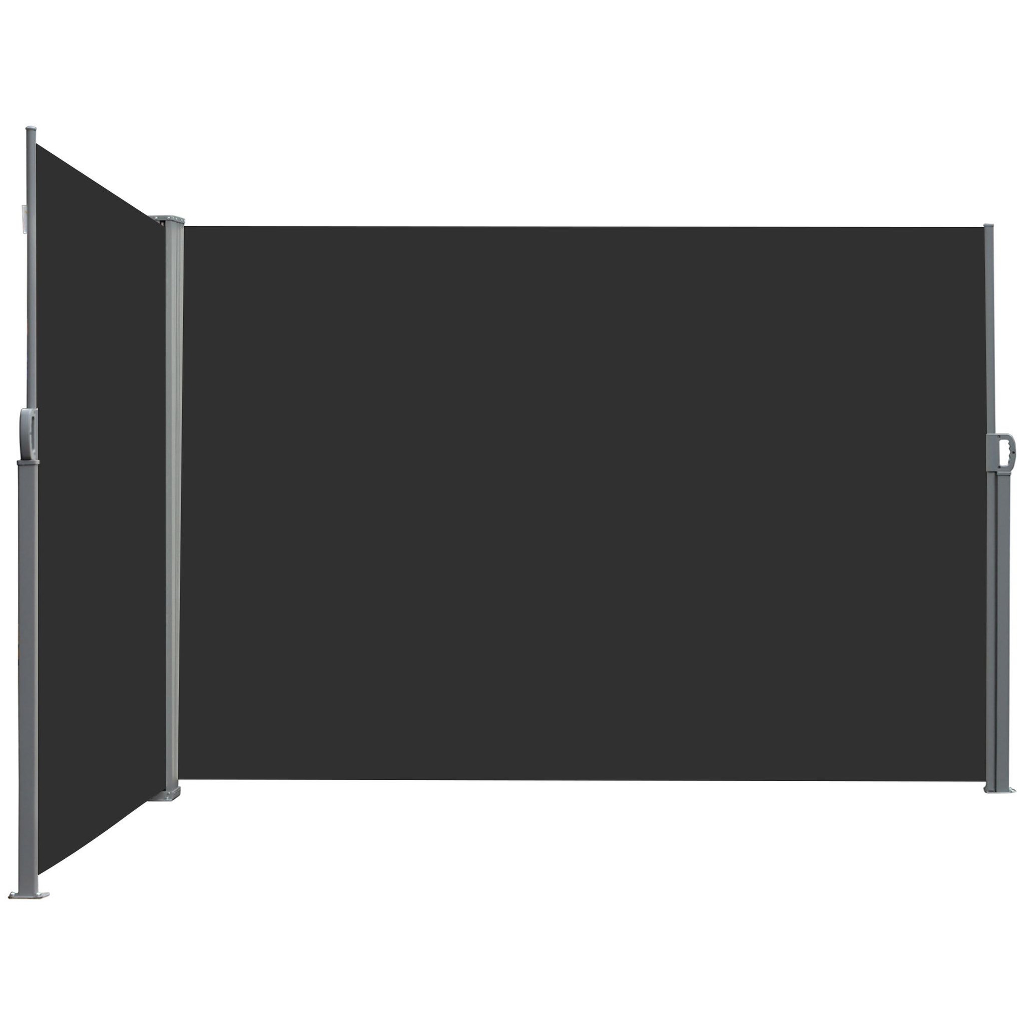 Voir la diapositive 1 : OUTSUNNY Double store latéral brise-vue paravent rétractable dim. 6L x 1,60H m polyester anti-UV haute densité