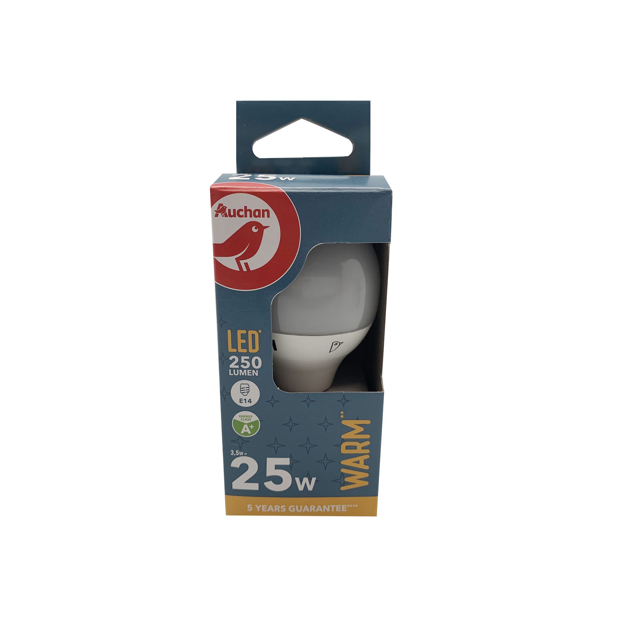 AUCHAN Ampoules LED sphériques E14 25W couleur chaude pas cher Auchan.fr