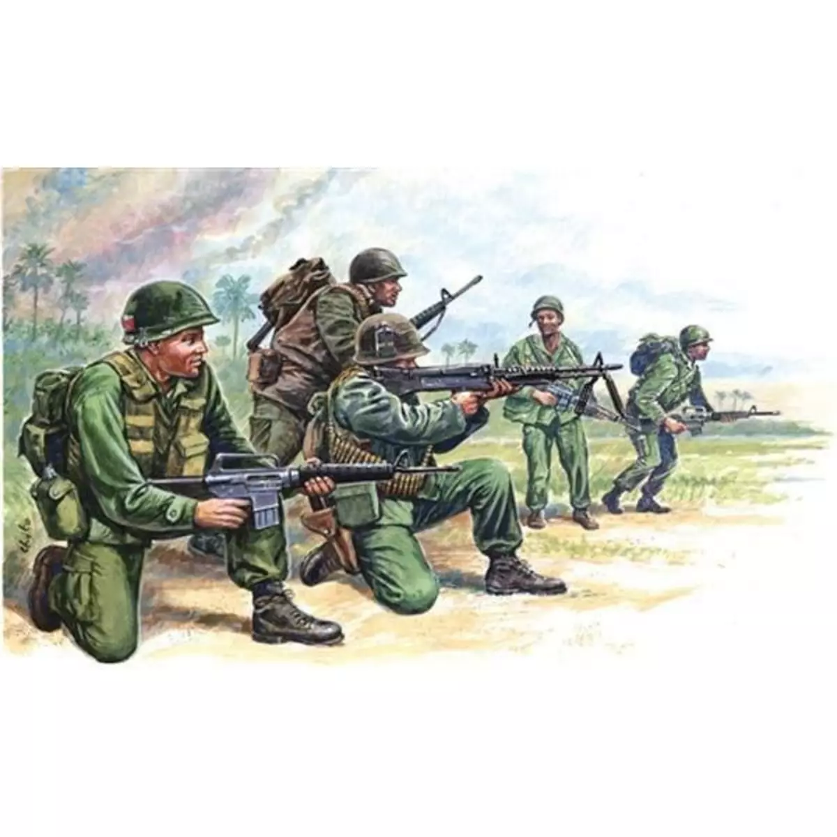Italeri Figurines Guerre du Vietnam : : Forces Spéciales Américaines