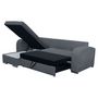 Voir la diapositive 6 : Canapé d'angle convertible réversible 5 places tissu BOB