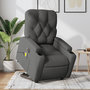 Voir la diapositive 1 : VIDAXL Fauteuil inclinable de massage electrique Gris fonce Tissu