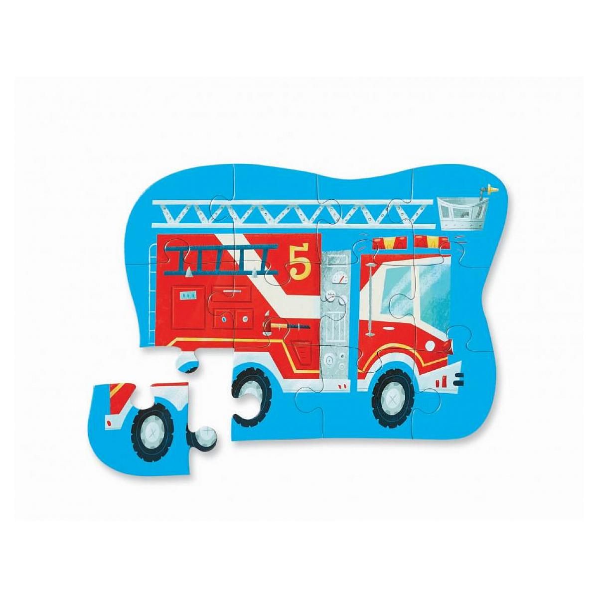 CROCODILE CREEK Puzzle 12pcs mini fire truck