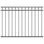 Voir la diapositive 1 : VIDAXL Panneau de cloture Acier 1,7x1,2 m Noir