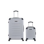 BLUESTAR BLUESTAR - LOT DE 2 - Valises grand format et cabine XXS OPERA. Coloris disponibles : Orange, Beige, Rose, Bleu, Noir