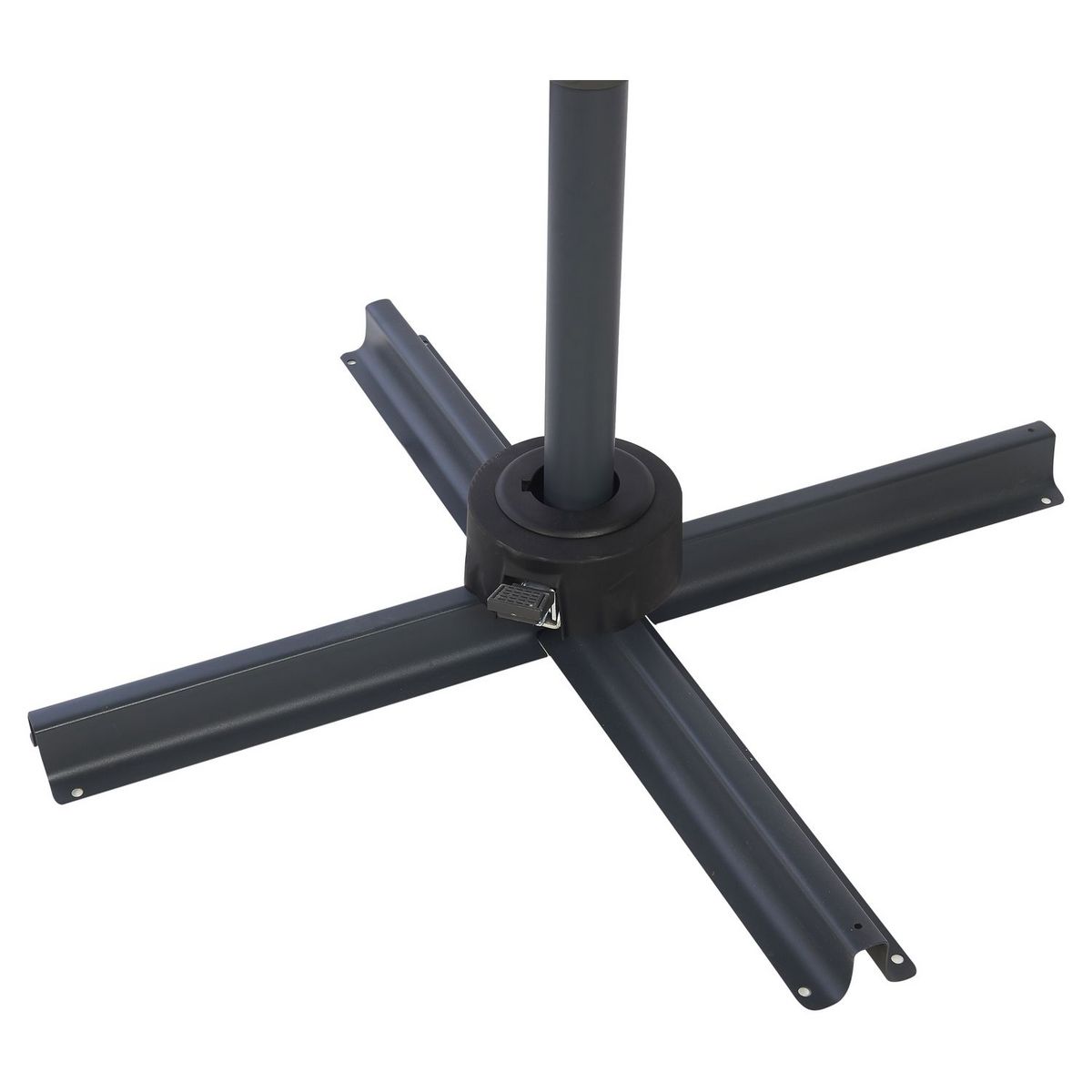 GARDENSTAR Parasol déporté octogonale - Aluminium et polyester - 3x4m - Rouge dahlia