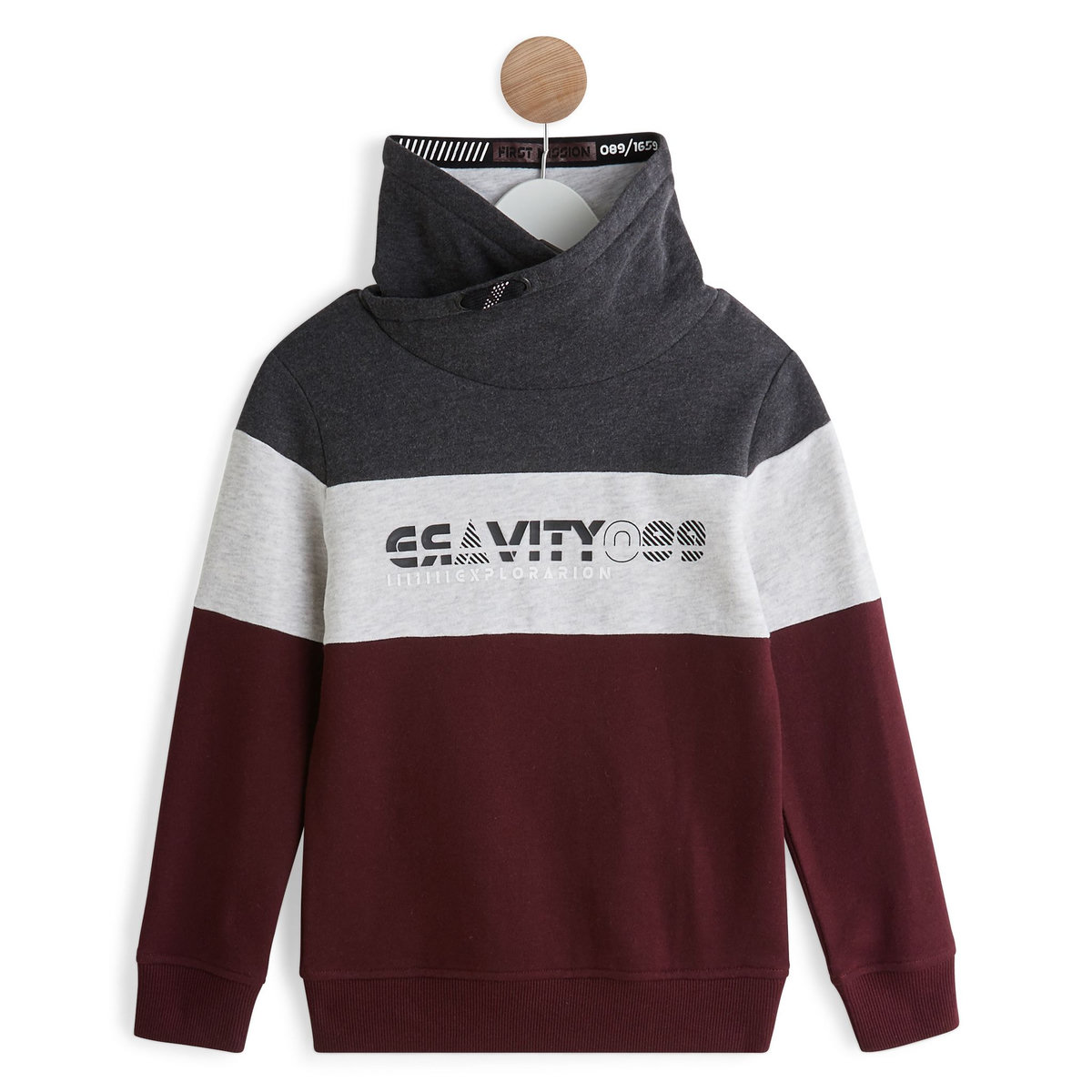 IN EXTENSO Sweat col snood garçon