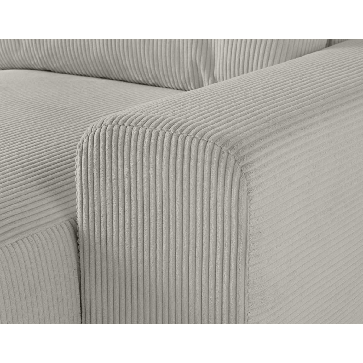 LISA DESIGN Garance - canapé modulable d'angle gauche - 6 places - en velours côtelé