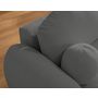 Voir la diapositive 2 : BEST MOBILIER Berenice - canapé d'angle droit 4 places convertible avec coffre en tissu bouclette