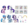 Voir la diapositive 2 : 5 figurines licornes étincelantes 7,5 cm My little pony