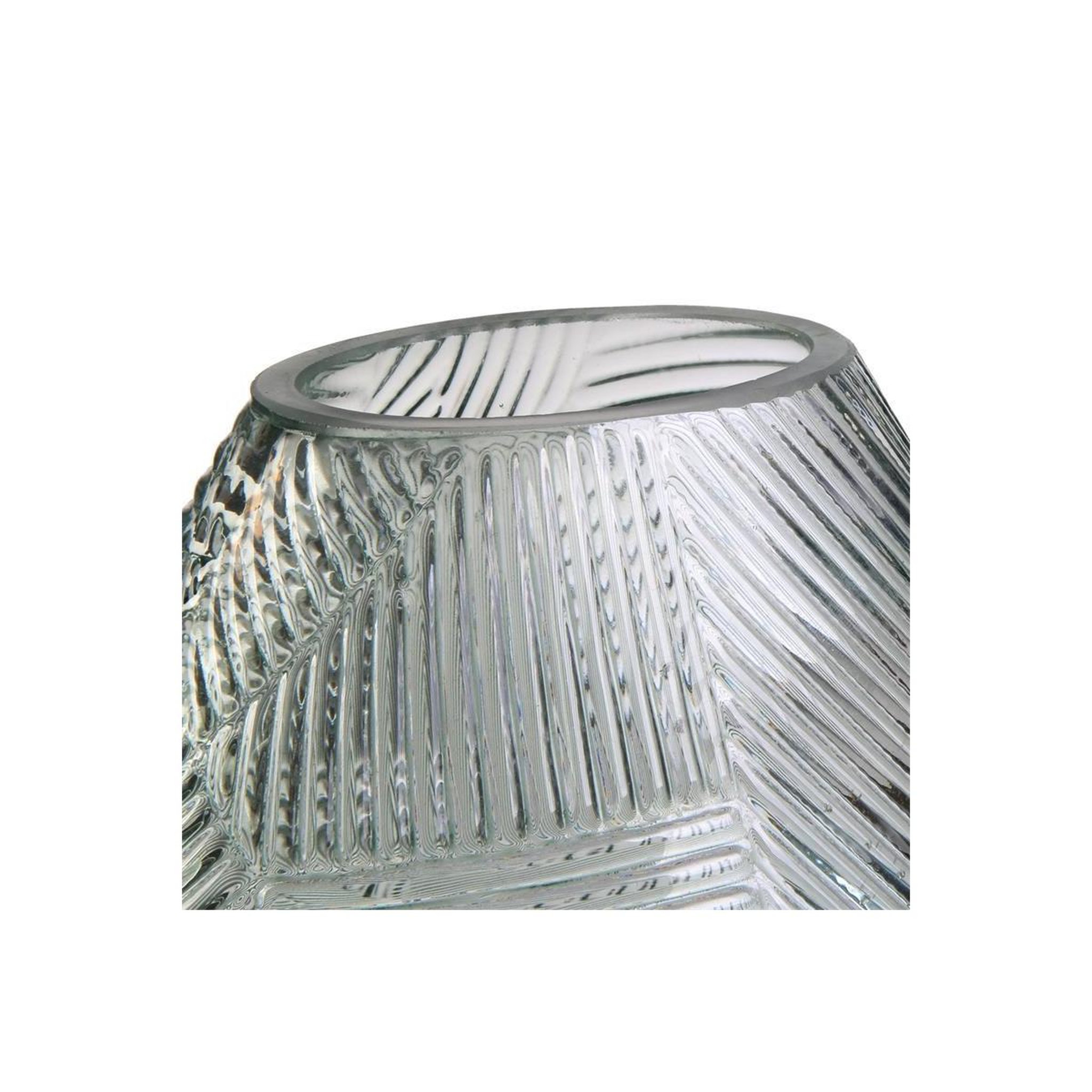 Voir la diapositive 2 : The Home Deco Factory Vase déco en verre  ajja  21cm gris