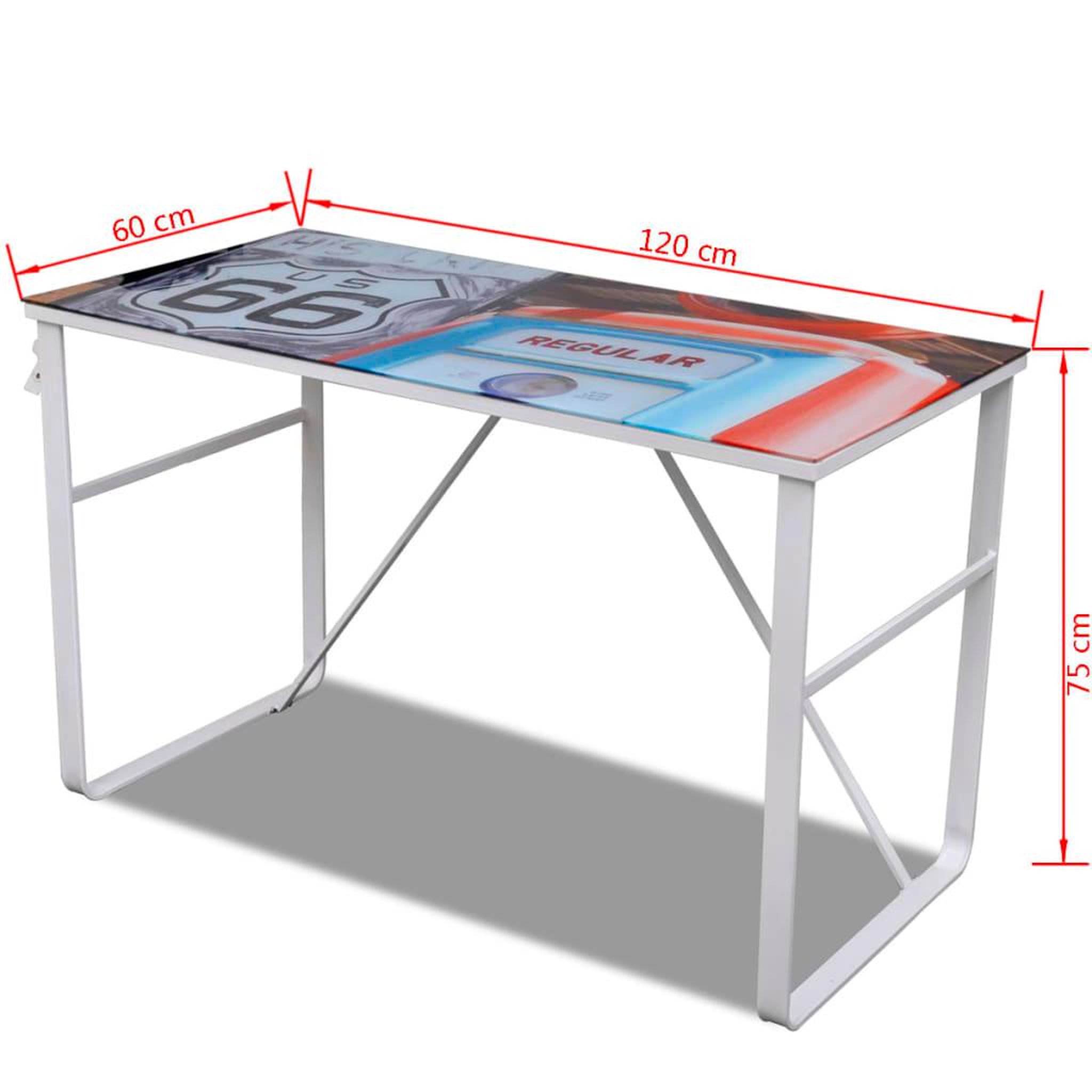 Voir la diapositive 6 : VIDAXL Bureau rectangulaire unique