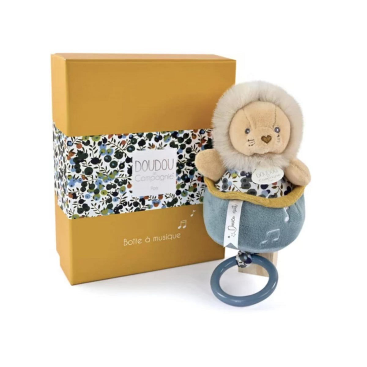 DOUDOU ET COMPAGNIE Doudou bohaime Lion boite a musique