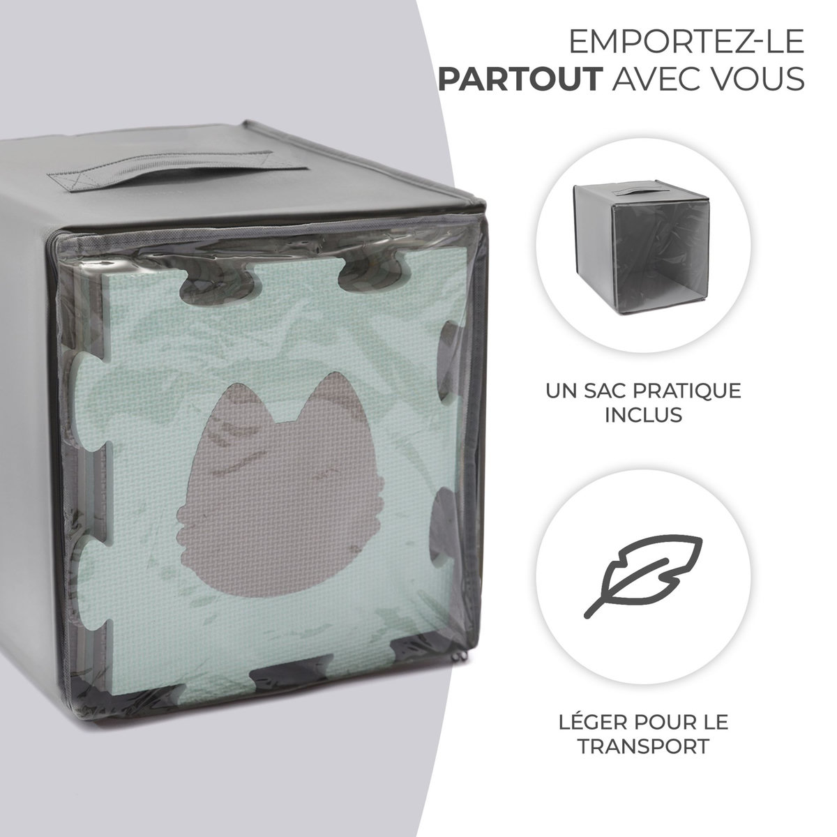 KINDERKRAFT Tapis d'éveil Luno Shapes bébé 