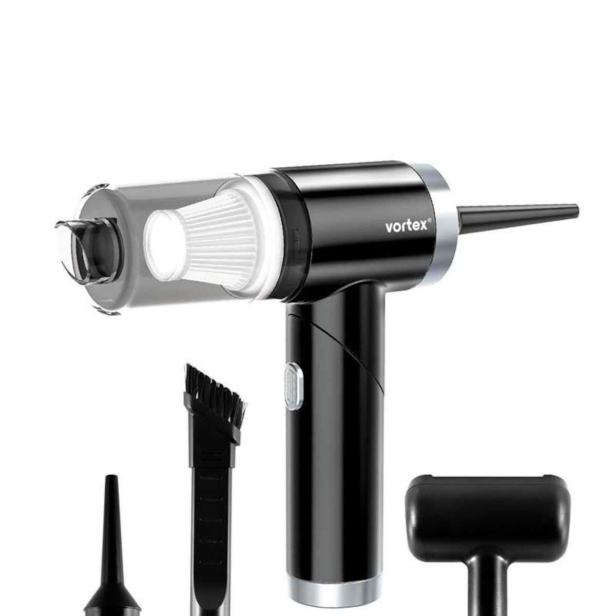 VORTEX Aspirateur à Main Pliable Noir Crc100_black De Vortex