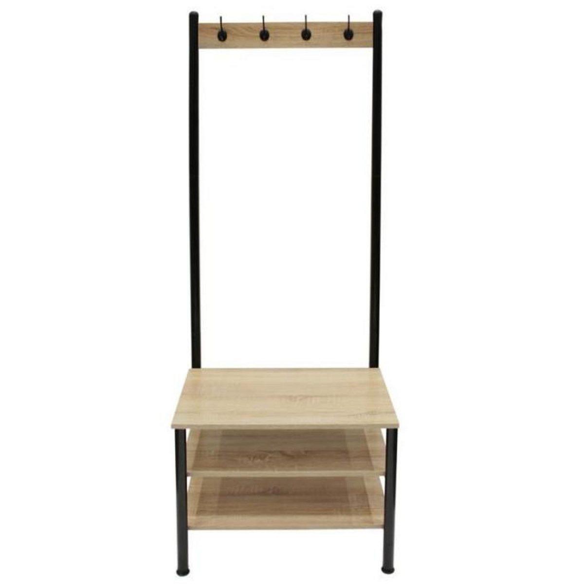 Paris Prix Porte-Manteaux Déco  Bois & Métal  175cm Naturel