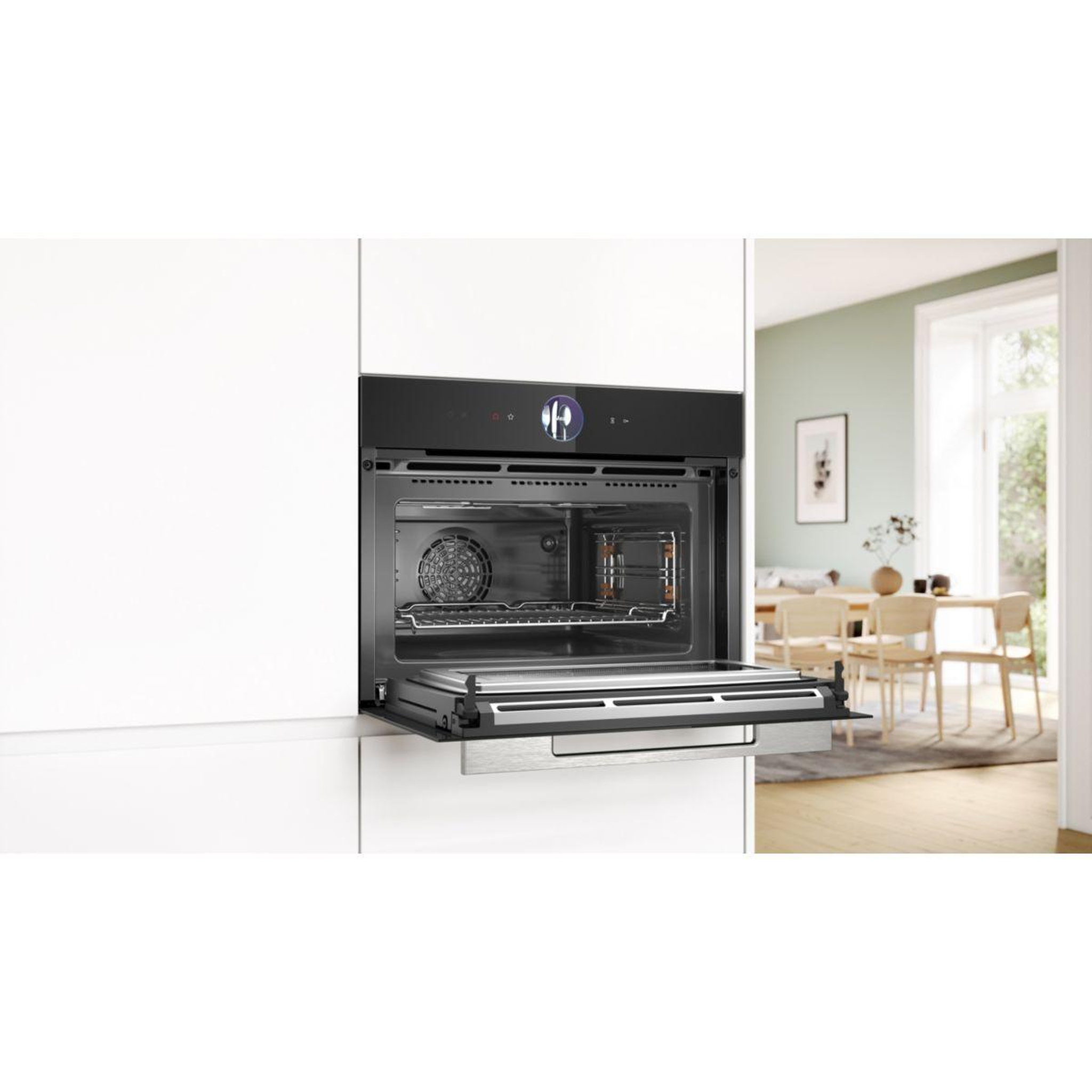 Voir la diapositive 4 : BOSCH Four micro onde combiné cmg7761b1 série 8 air fry