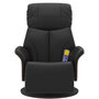 Voir la diapositive 4 : VIDAXL Fauteuil inclinable de massage repose-pieds noir similicuir