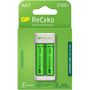 Voir la diapositive 4 : GP BATTERIES Chargeur secteur E211 2100 mAh + 2 Accus AA