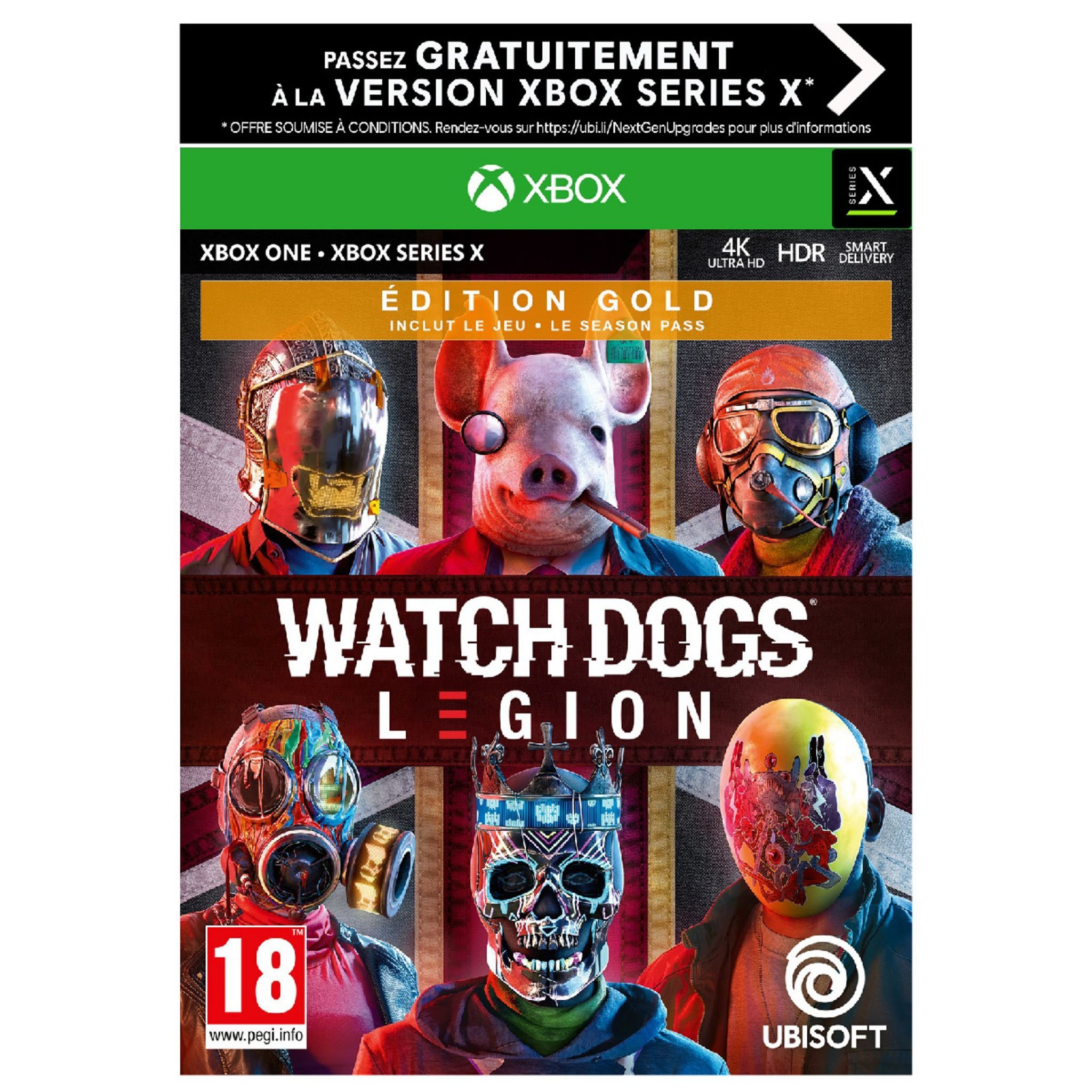 Watch Dogs Legion Edition Gold Xbox One Xbox Series X pas cher Auchan.fr