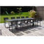 Voir la diapositive 2 : Table de jardin extensible 220/340x97cm aluminium gris anthracite LAGOON