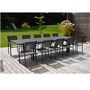 Voir la diapositive 2 : Table de jardin extensible 220/340x97cm aluminium gris anthracite LAGOON