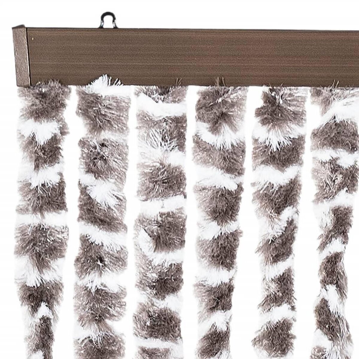 VIDAXL Moustiquaire Taupe et blanc 56x185 cm Chenille
