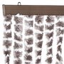 Voir la diapositive 4 : VIDAXL Moustiquaire Taupe et blanc 56x185 cm Chenille