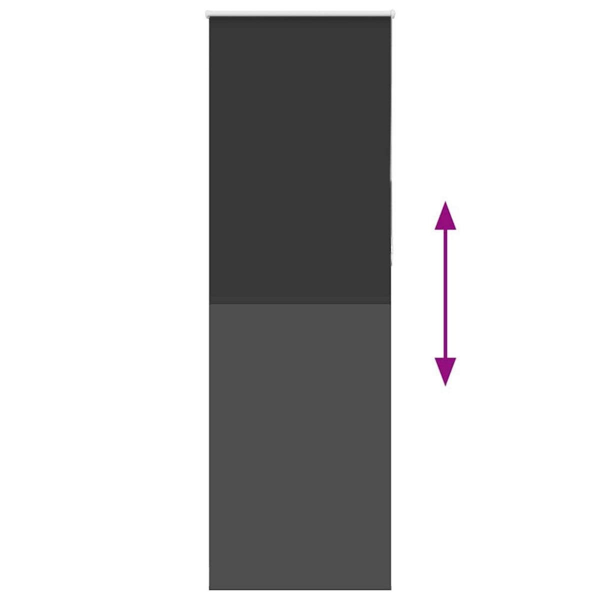 VIDAXL Store enrouleur occultant largeur du tissu 80,7 cm polyester