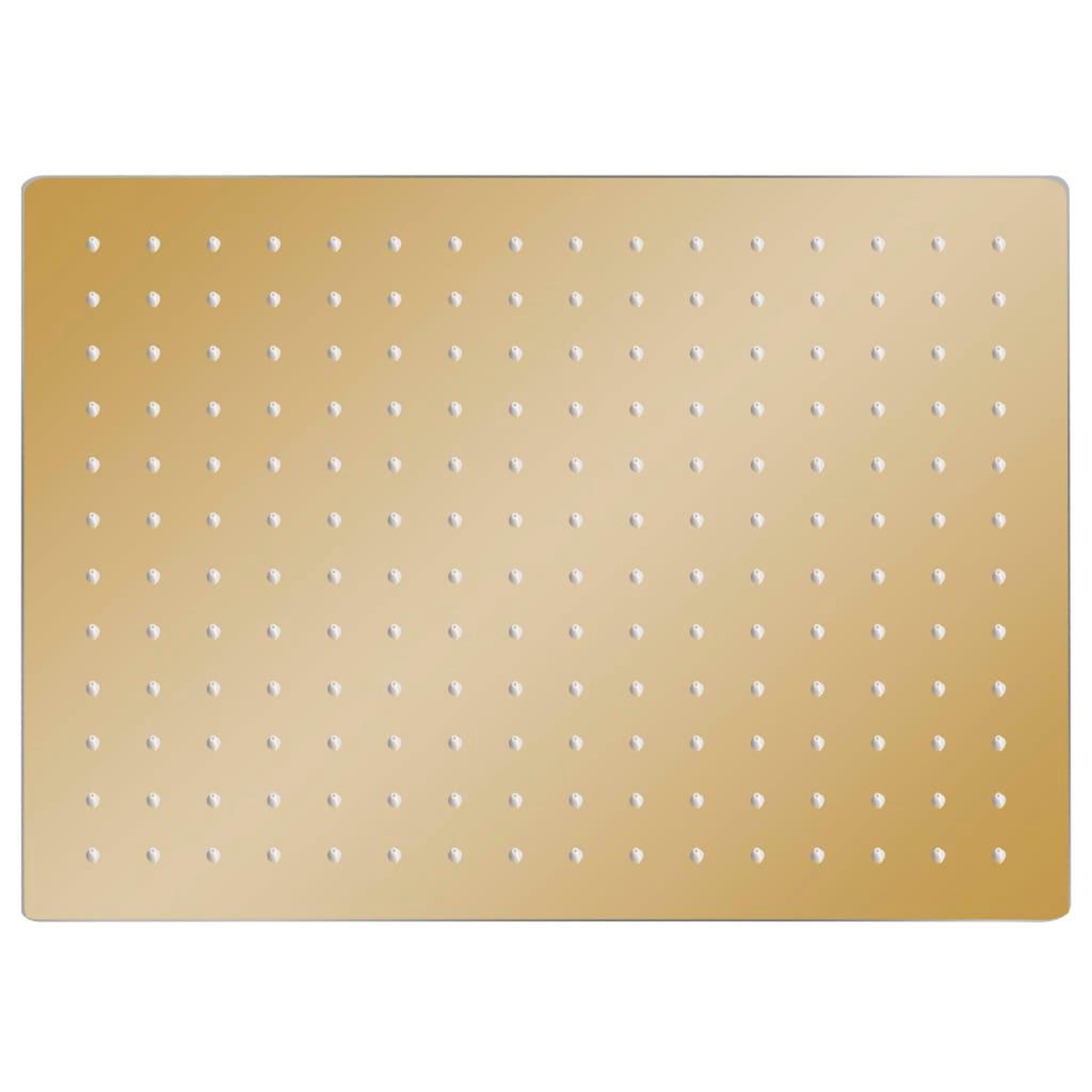 Voir la diapositive 2 : VIDAXL Pomme de douche pluie Inox 40x30 cm Rectangulaire Dore