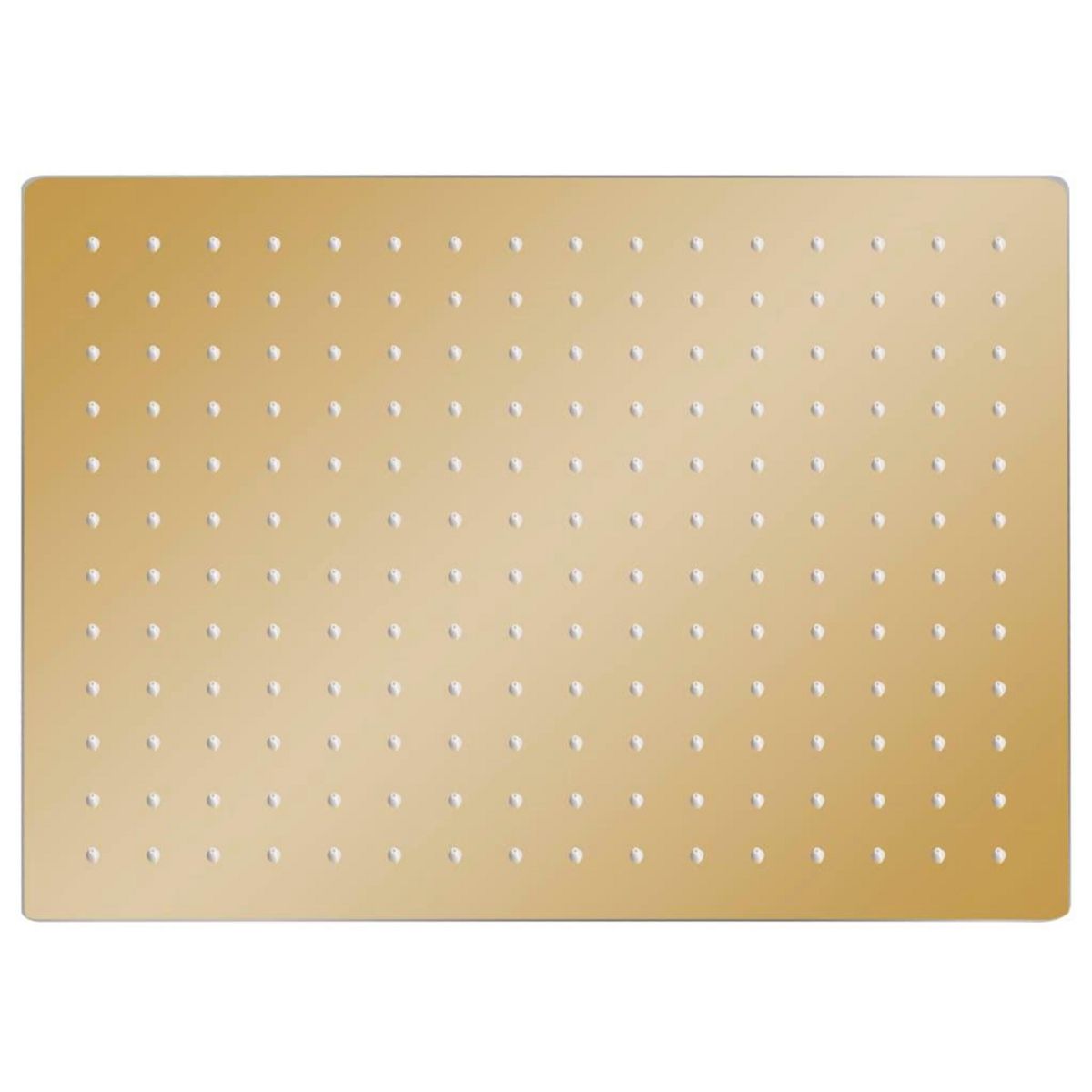 VIDAXL Pomme de douche pluie Inox 40x30 cm Rectangulaire Dore