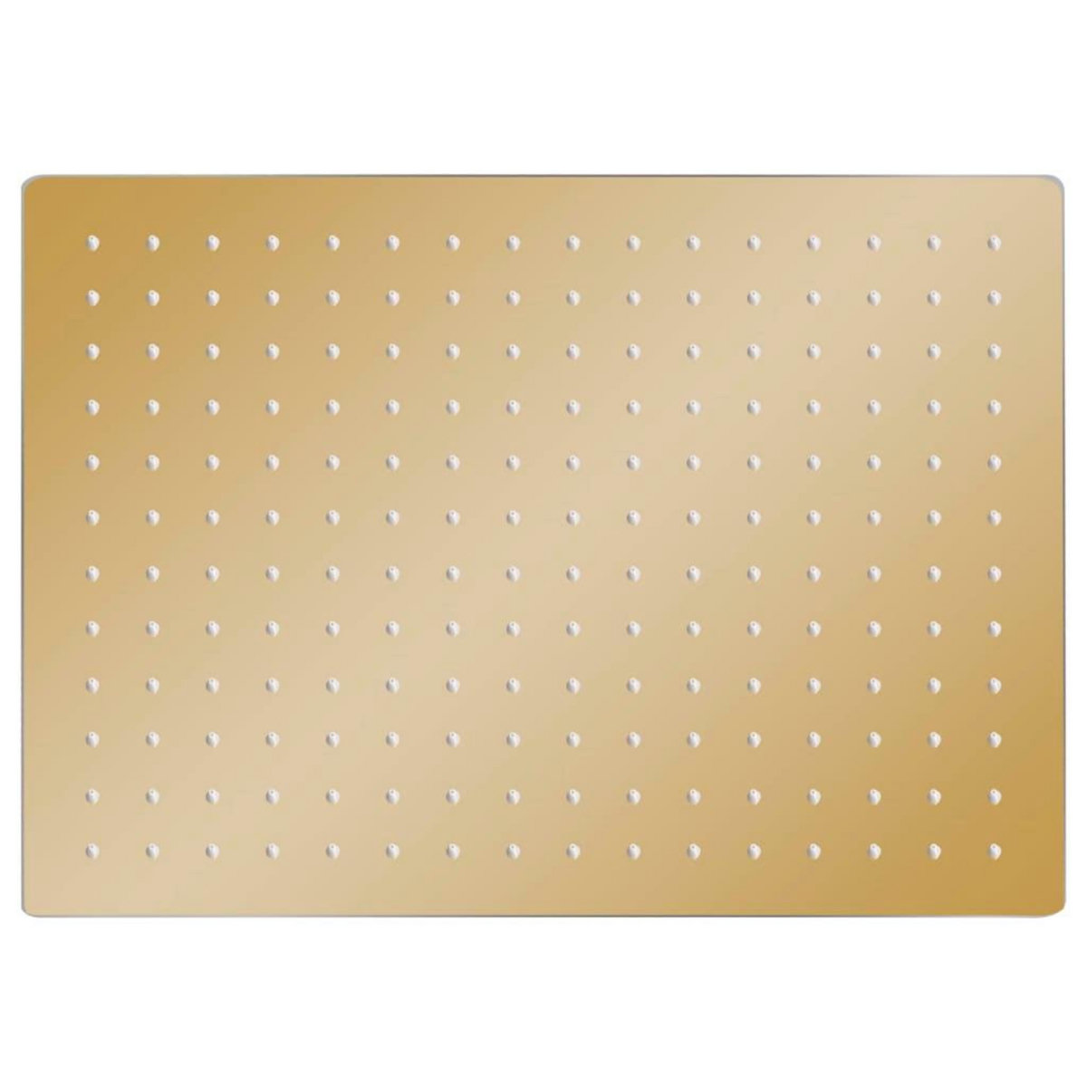 VIDAXL Pomme de douche pluie Inox 40x30 cm Rectangulaire Dore