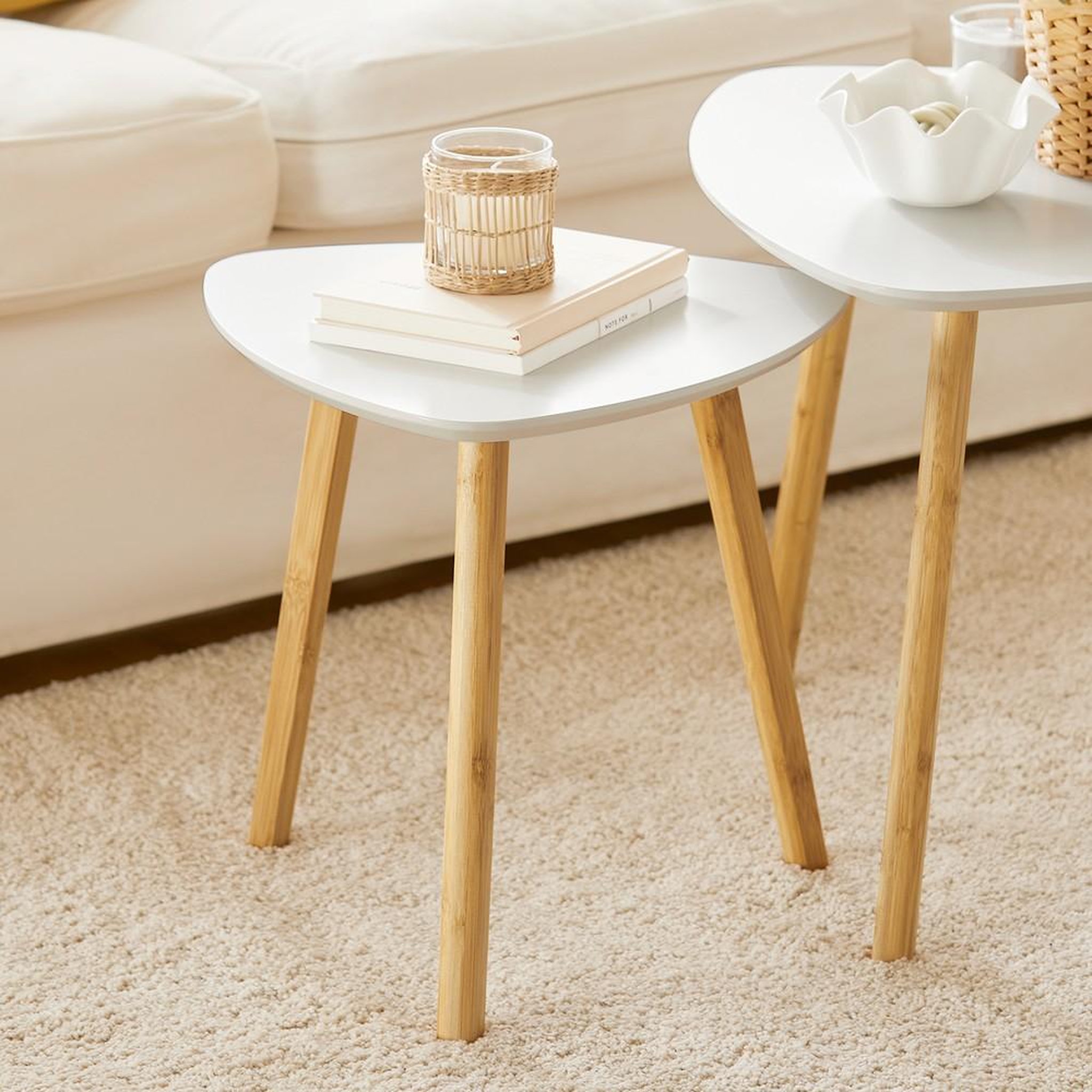 Voir la diapositive 4 : SOBUY SoBuy - Table D'appoint Set de - Nordique - FBT74