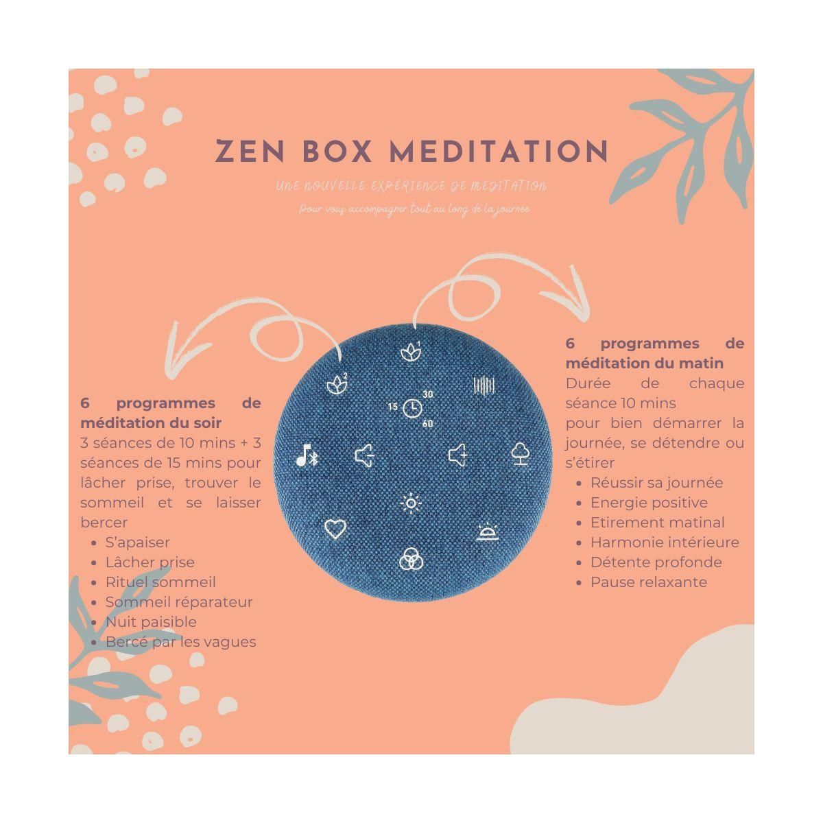 Terraillon Générateur de bruits blancs Zen Box Meditation