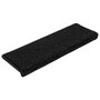Voir la diapositive 2 : VIDAXL Tapis d'escalier 30 pcs 65x21x4 cm Noir