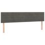 Voir la diapositive 2 : VIDAXL Tetes de lit 2 pcs Gris fonce 80x5x78/88 cm Velours
