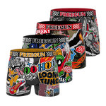 FREEGUN Lot de 4 boxers enfant Looney Tunes. Coloris disponibles : Orange