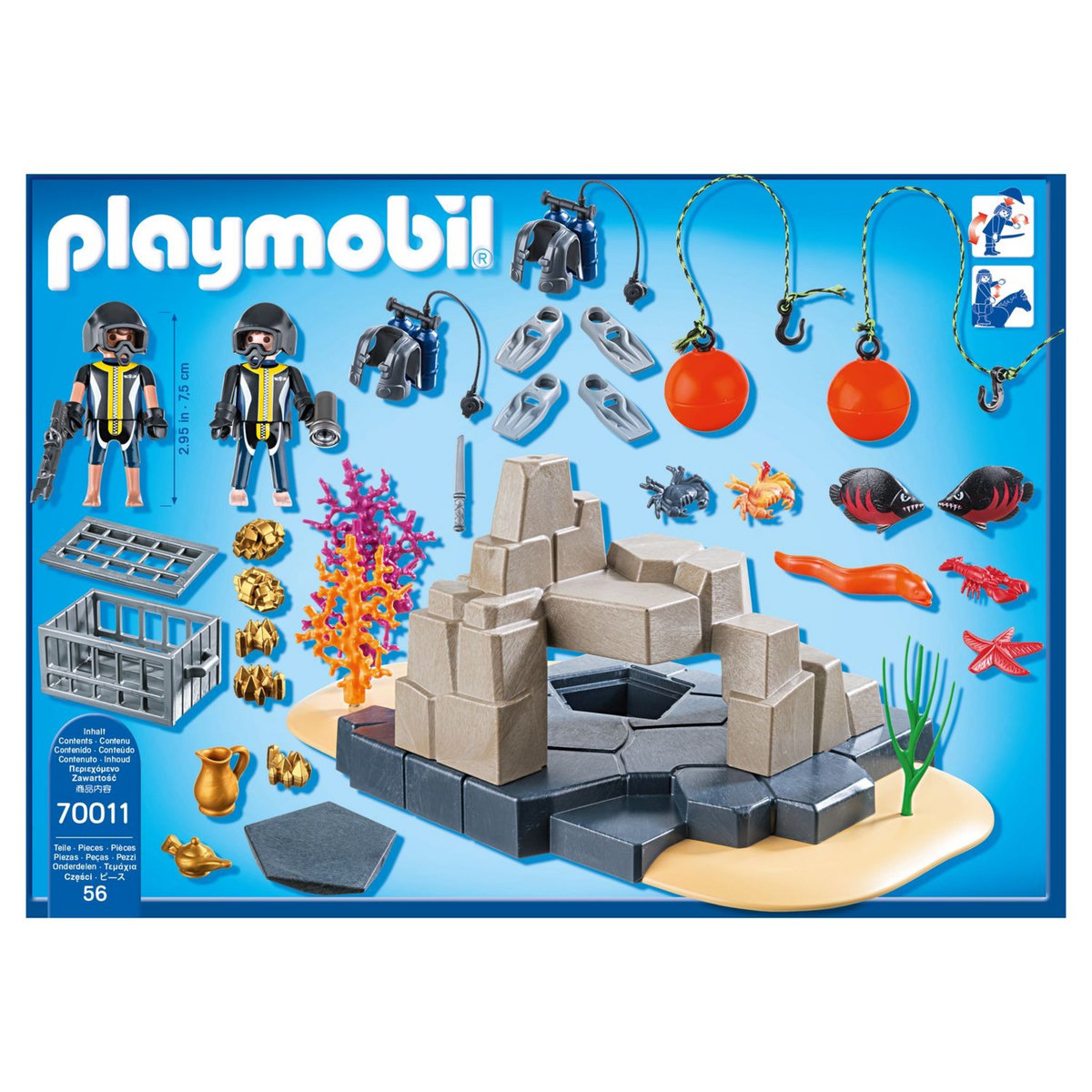 PLAYMOBIL 70011 - Superset - Unité de plongée sous-marine