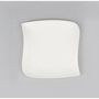 Voir la diapositive 2 : SECRET DE GOURMET Lot de 6 Assiettes Plates Carrées  Vague  25cm Blanc
