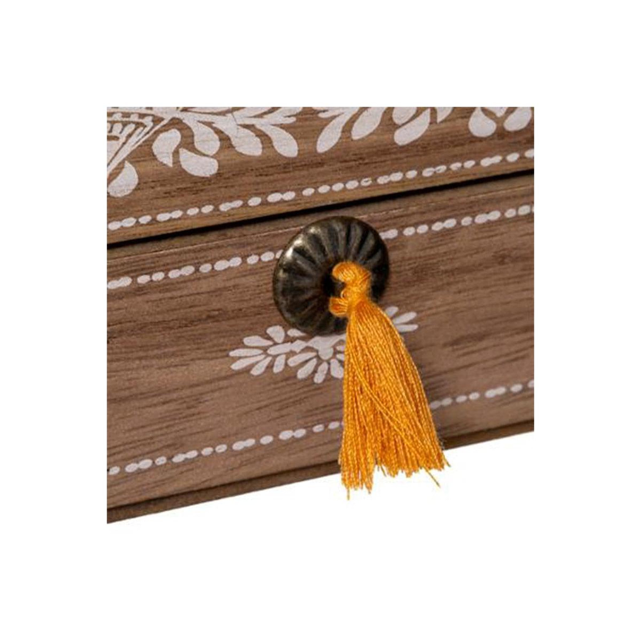 Voir la diapositive 4 : ATMOSPHERA Boîte à couture déco  idylle folk  25cm naturel