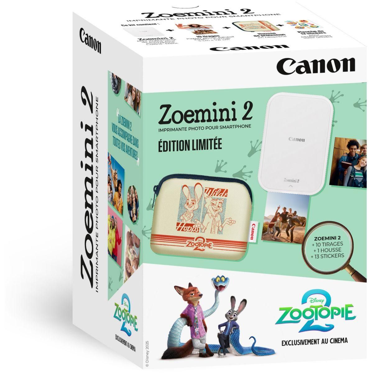 Canon Imprimante photo portable Zoemini 2 Edition Zootopie 2