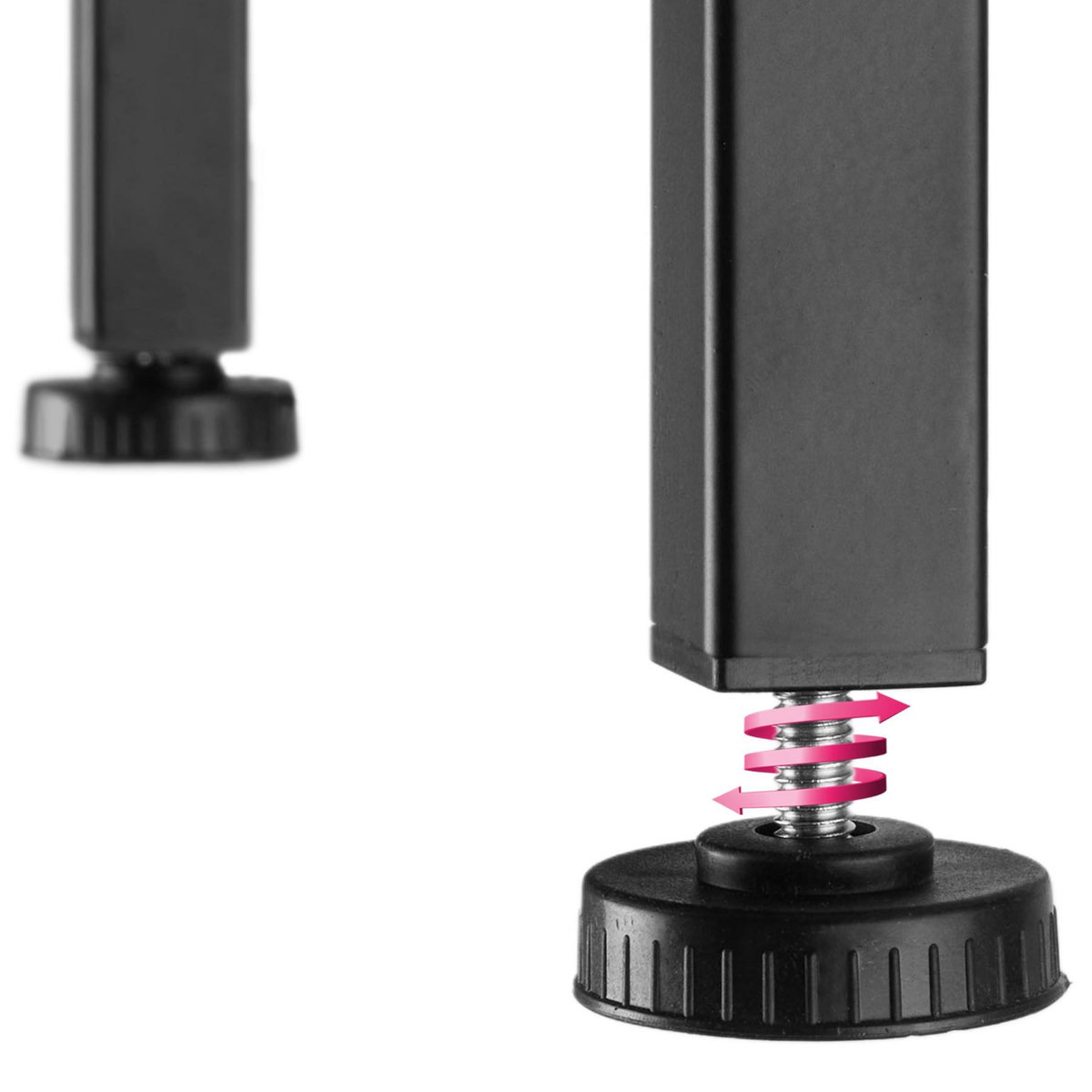 tectake Table de chevet Style industriel 45 x 46 x 555 cm