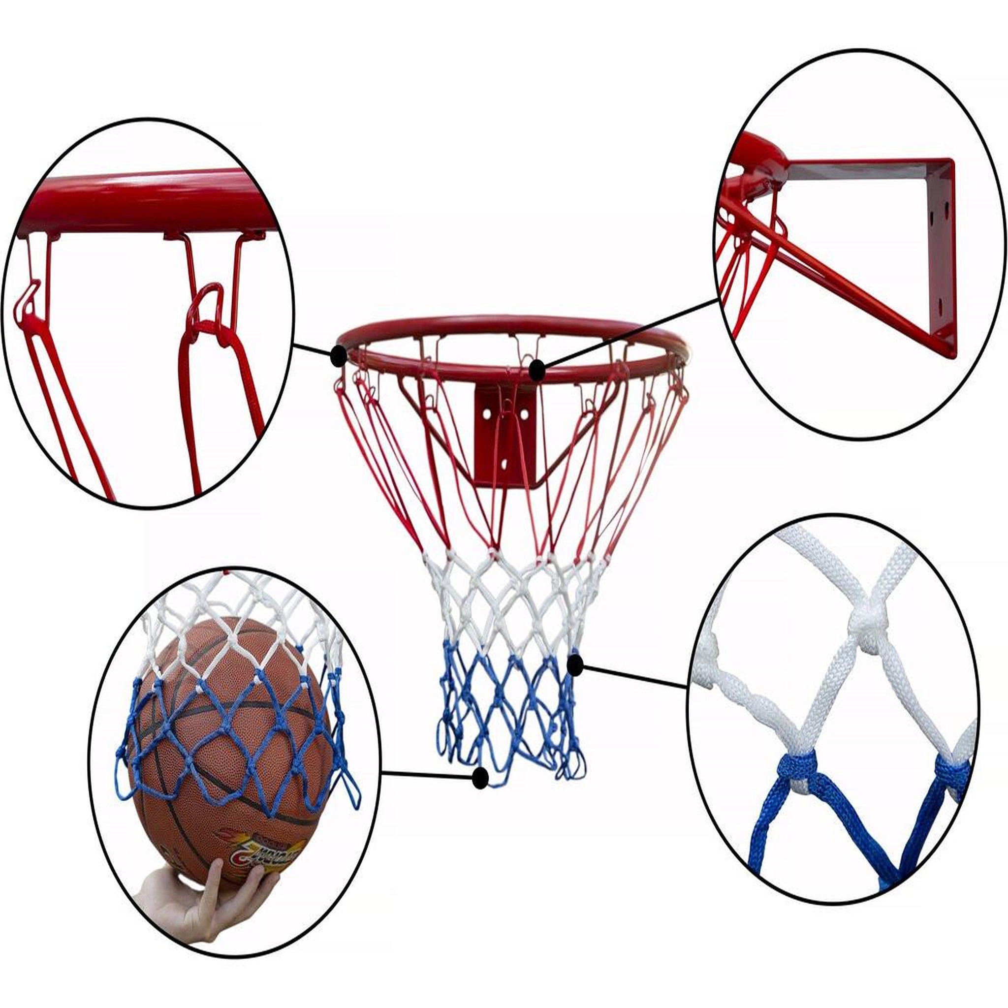 Voir la diapositive 3 : Habitat et Jardin Panier de basket universelle pour portique bois