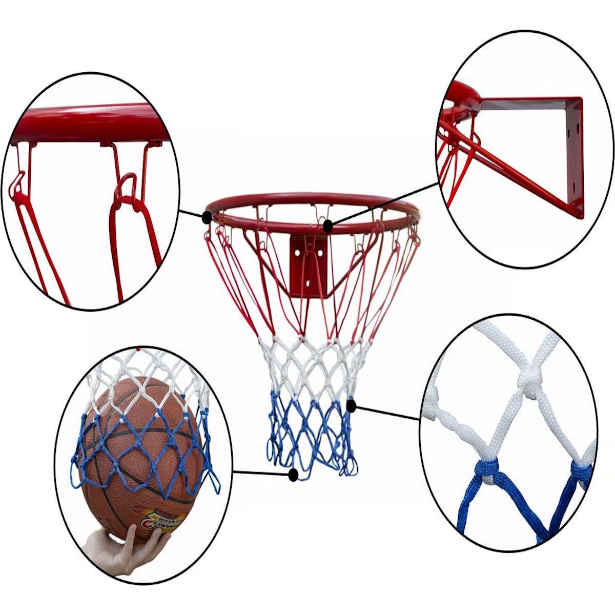 Habitat et Jardin Panier de basket universelle pour portique bois