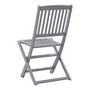 Voir la diapositive 4 : VIDAXL Chaises pliables d'exterieur lot de 8 Bois d'acacia solide