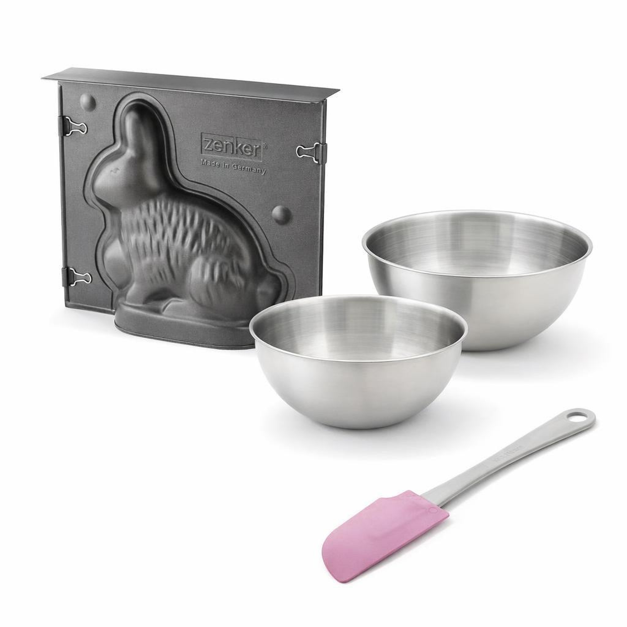 ZENKER Set de 4 ustensiles de pâtisserie moule à gâteaux 2 bols à mélanger et spatule spécial season spécial season zenker  spécial season